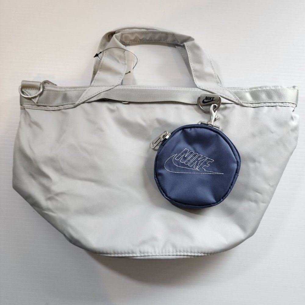 Nike Sportswear Futura Luxe Women's Tote 10L Bag Light Silver Blue CW9303-034